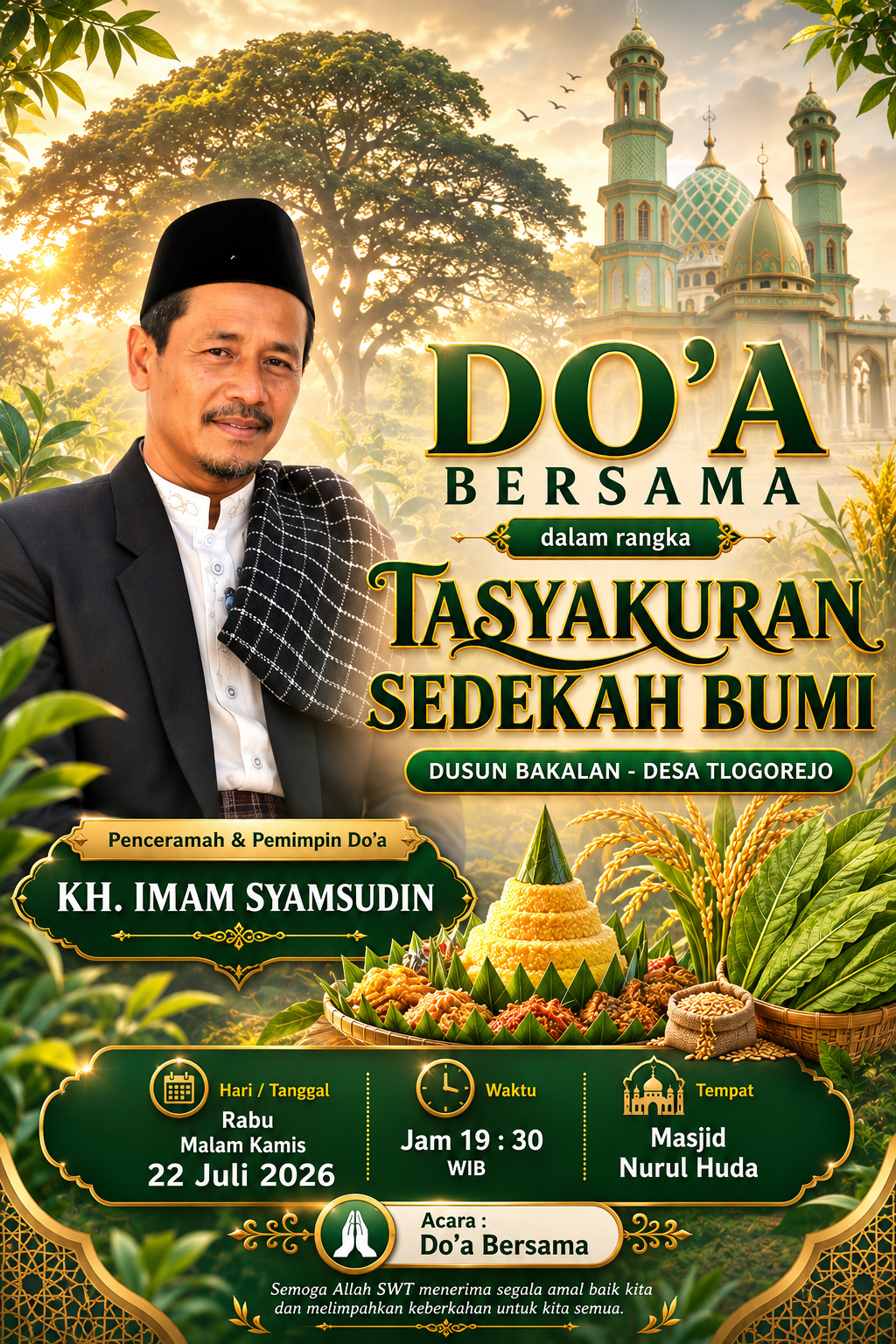 DO'A Bersama Dalam Rangka Tasyakuran Sedekah Bumi